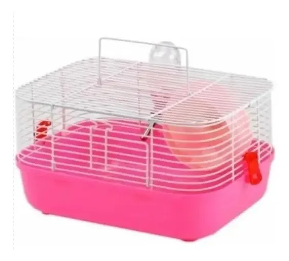 Gaiola Hamister Pop Star Completa Cor Rosa