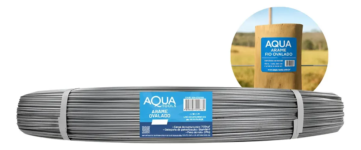 Arame Ovalado Aquatools 2,70x2,20mm 1000mt 16x14 700kgf