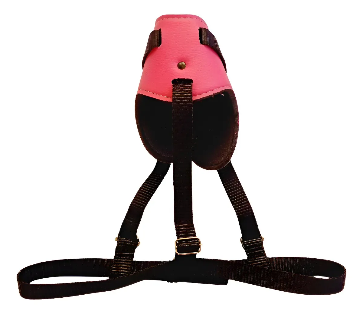 Focinheira Para Cachorro Médio E Grande Reforçada Regulável Cor Rosa