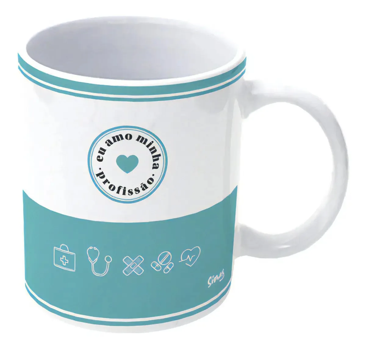 Caneca De Porcelana Profissões - Farmácia
