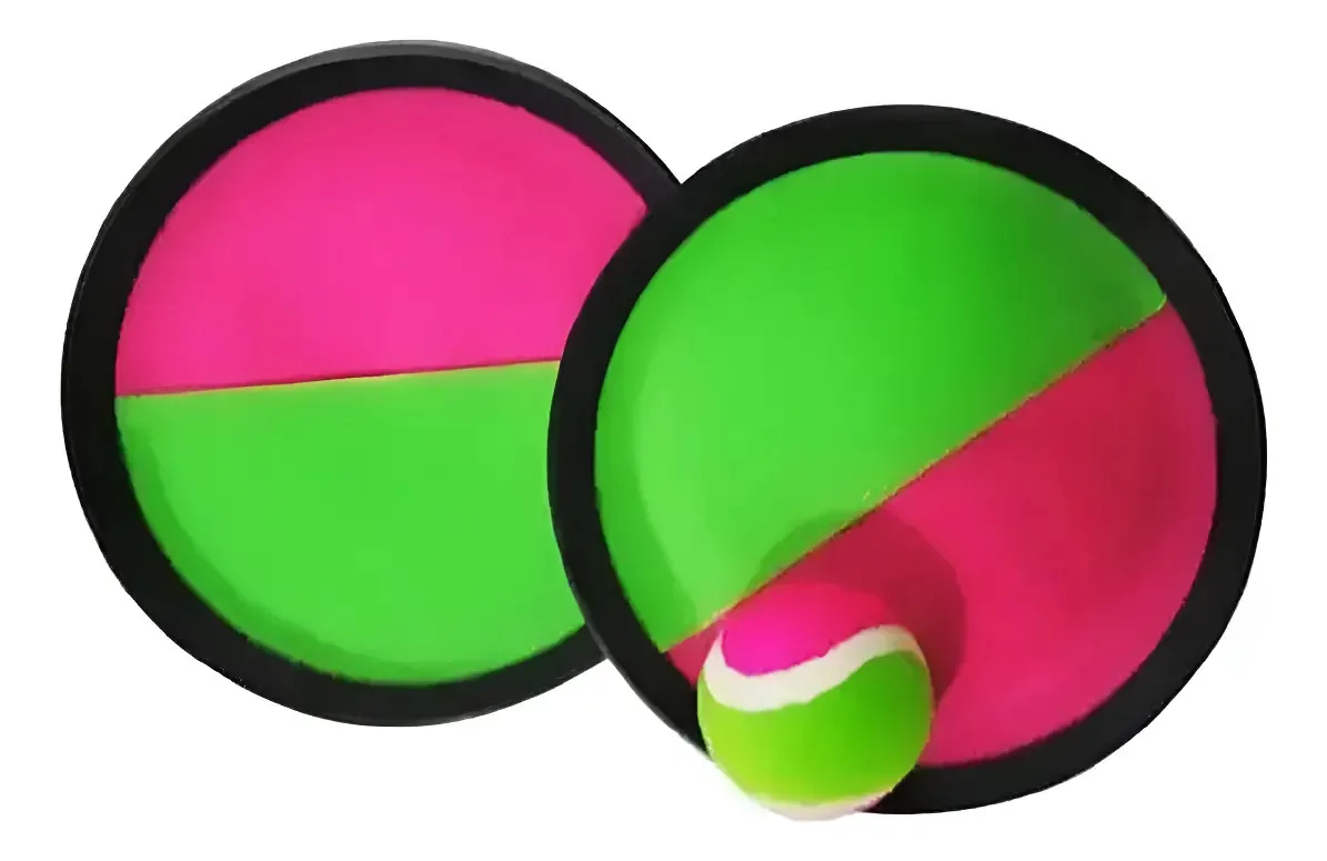 Kit Raquetes de Velcro Sport Toys com Bolinha Para Crianças e Adultos
