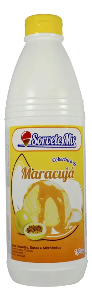 Cobertura P/ Sorvete Mix Maracuja C/ 1,3 Kg