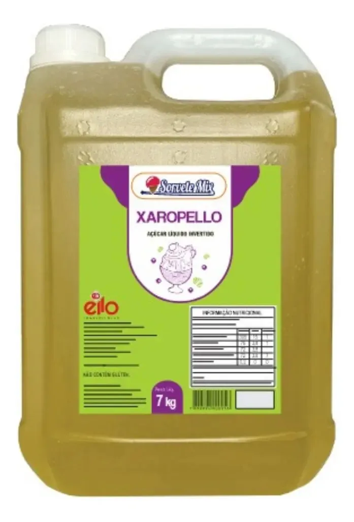 Xaropello Líquido Para Sorvete Ello C/ 7 Kg