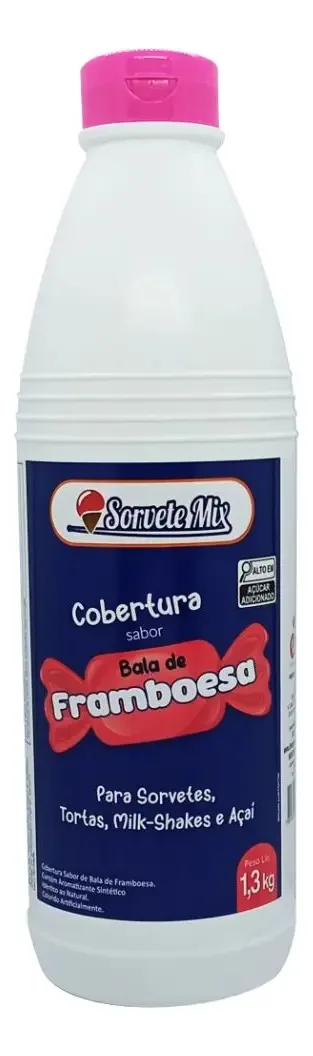 Cobertura Para Sorvete Mix Framboesa Ello 1,3 Kg