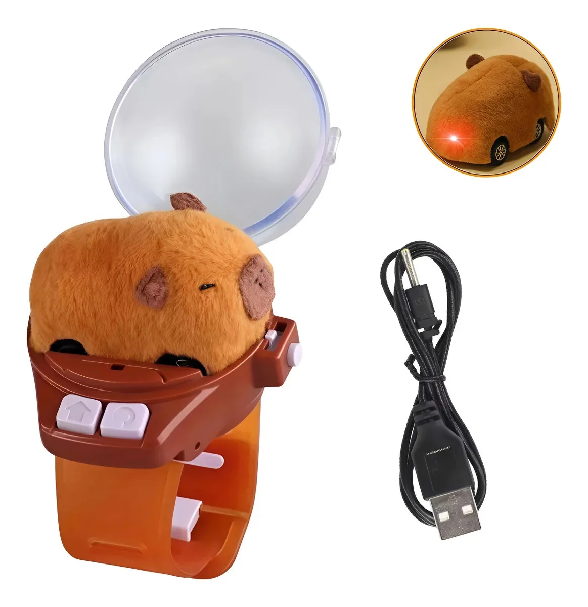 Relógio Carrinho Capivara Controle Recarregável