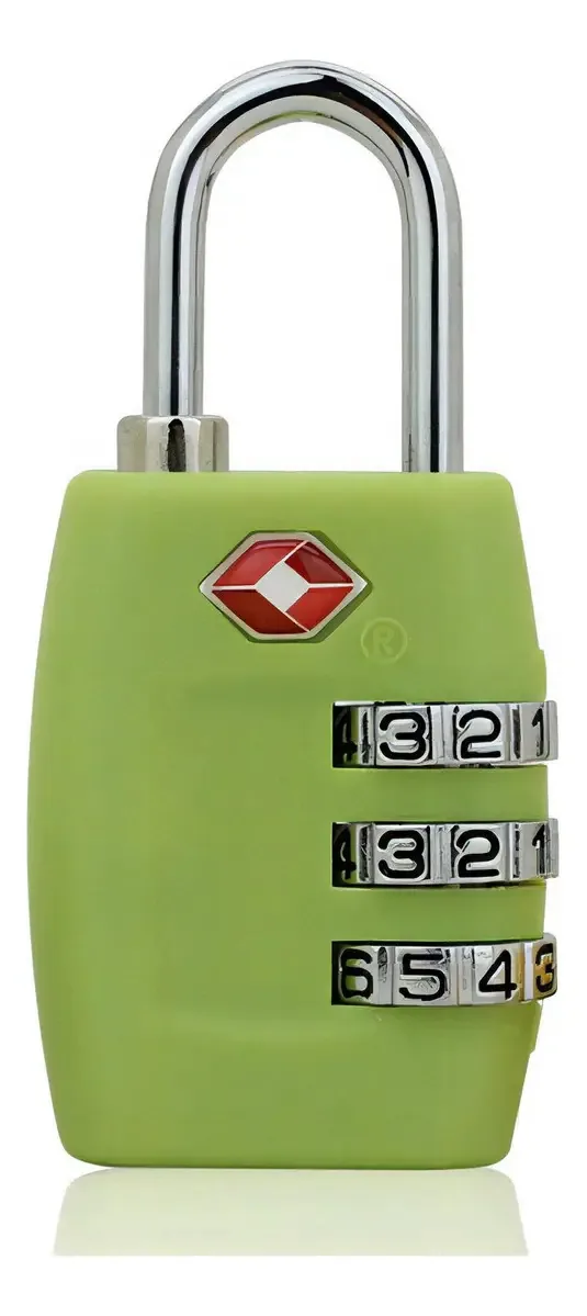 Cadeado 30mm Senha 3 Digitos Tsa Monaliza Cor Verde