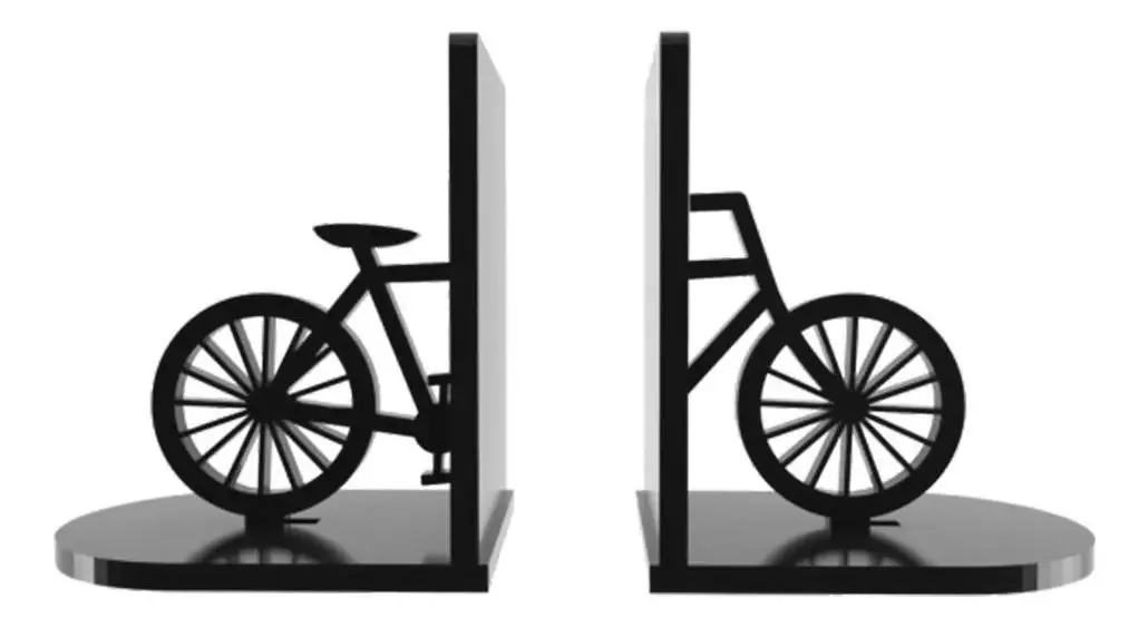 Aparador De Livros Bicicleta Preto