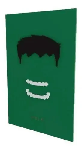 Quadro Decorativo 3d Hulk