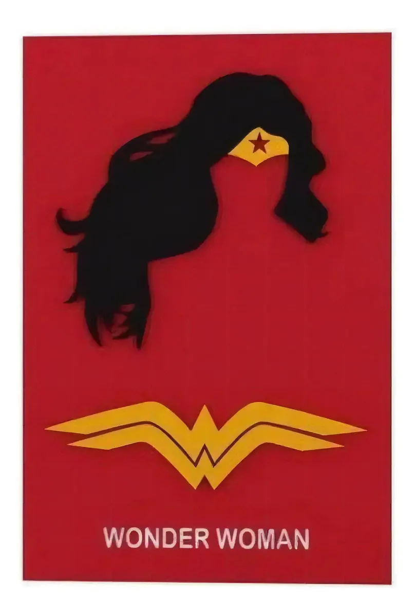 Quadro Decorativo 3d Mulher Maravilha