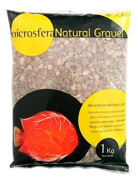 Substrato Microsfera Natural Gravel Blood Jade Red 4 6mm Soma 1kg