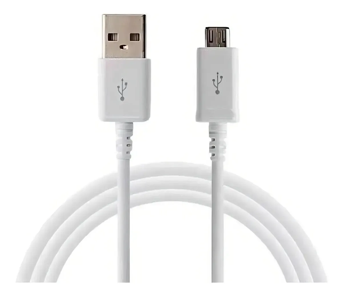 Cabo De Carga E Dados Micro Usb V8, 1m, Branco