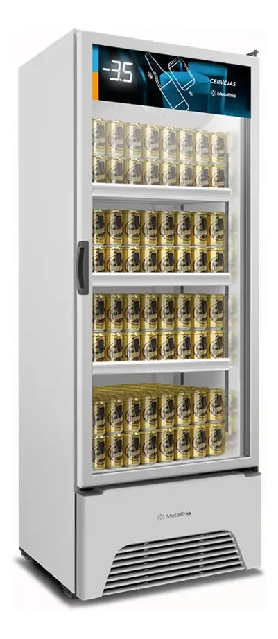 Cervejeira Expositor Vertical 497 Lts Vn50ah Metalfrio Voltagem