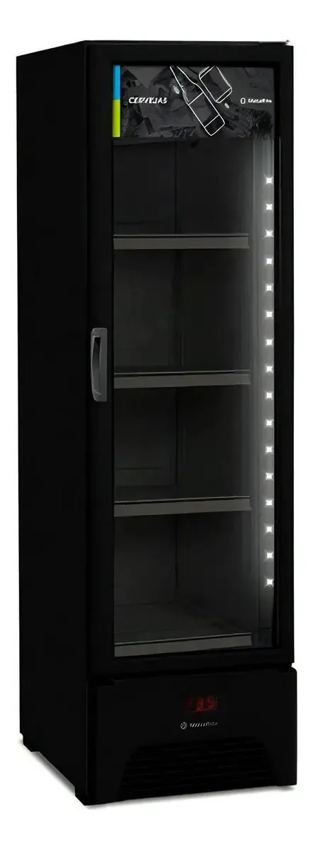 Cervejeira Expositora 324l All Black Vn28ah Metalfrio Cor Preto Voltagem