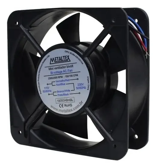Mini Ventilador Metaltex 15050D24MS 24Vcc 10,5W