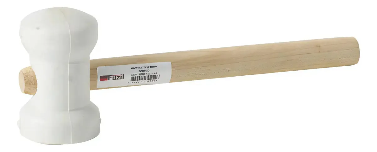 Martelo Borracha Eco 60mm Branco - Fuzil