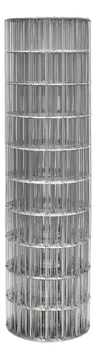 Tela Soldada Fuzil Alambrado Galvanizado 2mm Rolo 25m Malha 5x10cm