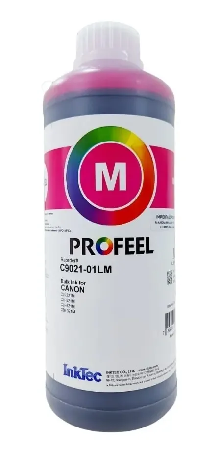Tinta Para Impressoras Mega Tank Maxify C9021 Inktec 1 Litro Tinta Magenta