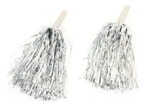 Pom Pom 32cm Prata