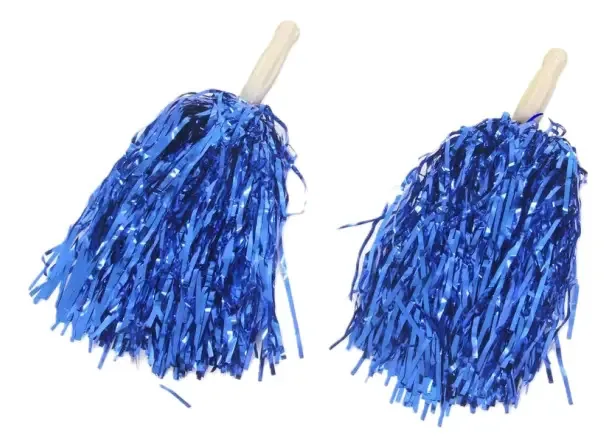 Pompom Metalizado Azul
