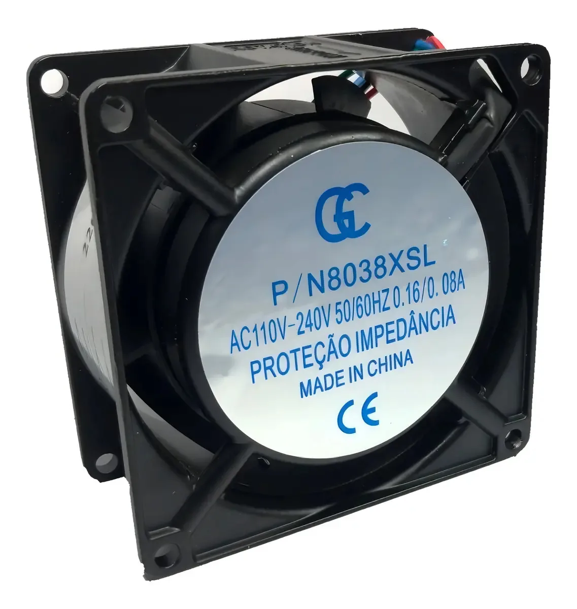 Kit 10 Ventoinhas GC 80x80x38mm Bivolt Ventilação Ar Industrial