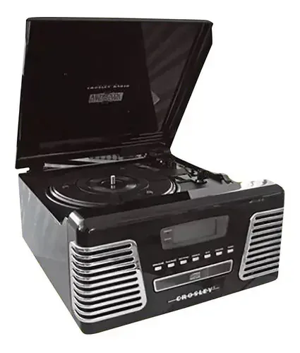 Toca Discos Vinil Vitrola Retro Crosley 26.892 Classic Cor Preto bivolt