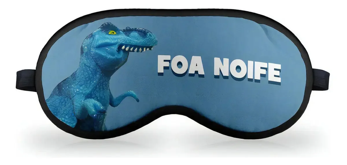 Mascara De Dormir Em Neoprene Meme Tiranofauro Rex Foa Noife