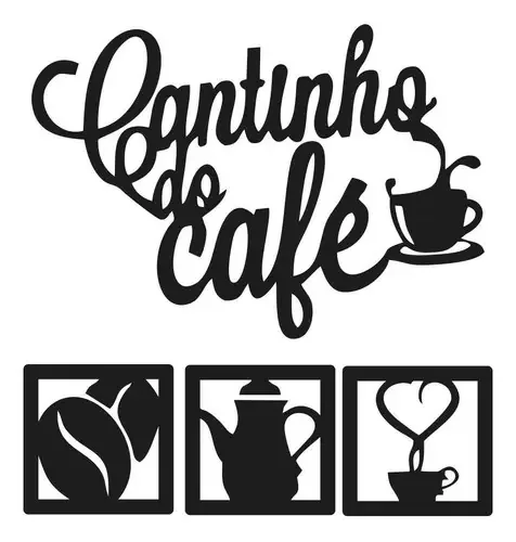 Placas Decorativas Cantinho Do Café