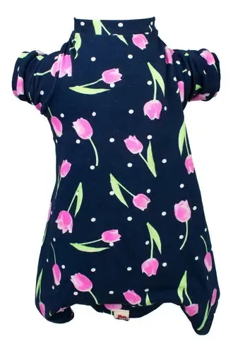 Pijama Em Viscolycra P Para Cachorro E Gato Cor Floral