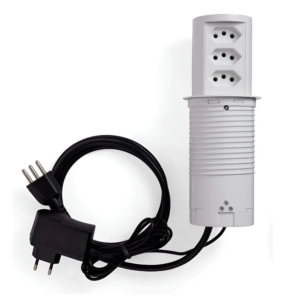 Torre Tomada Automática Com Indução 15w E 3 Tomadas Flex 16a Cor Branco