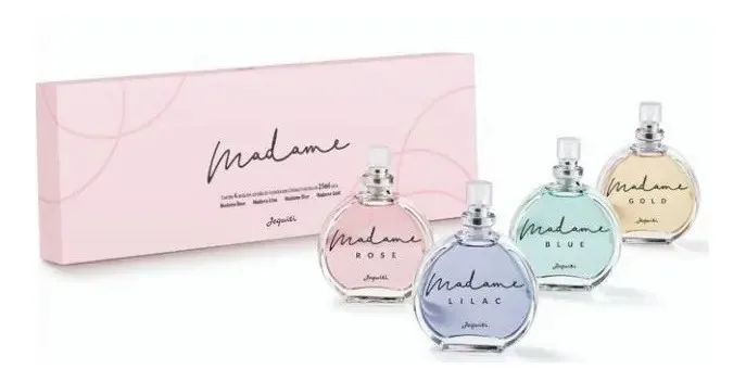Estojo Madame Com 04 Desodorantes Colônias 25ml Cada-jequiti