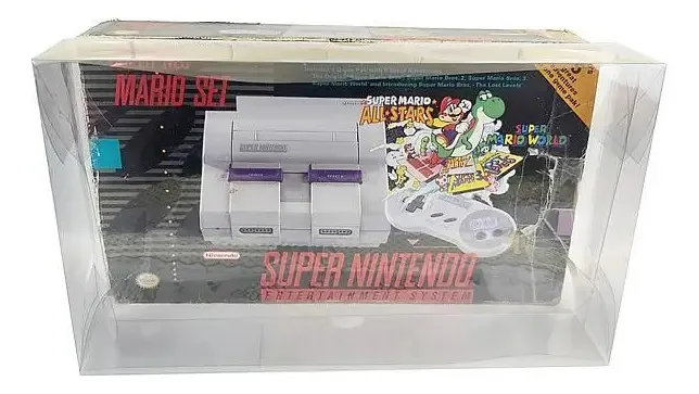 Console-6 0,25mm Caixa Proteção Case Console Super Nintendo