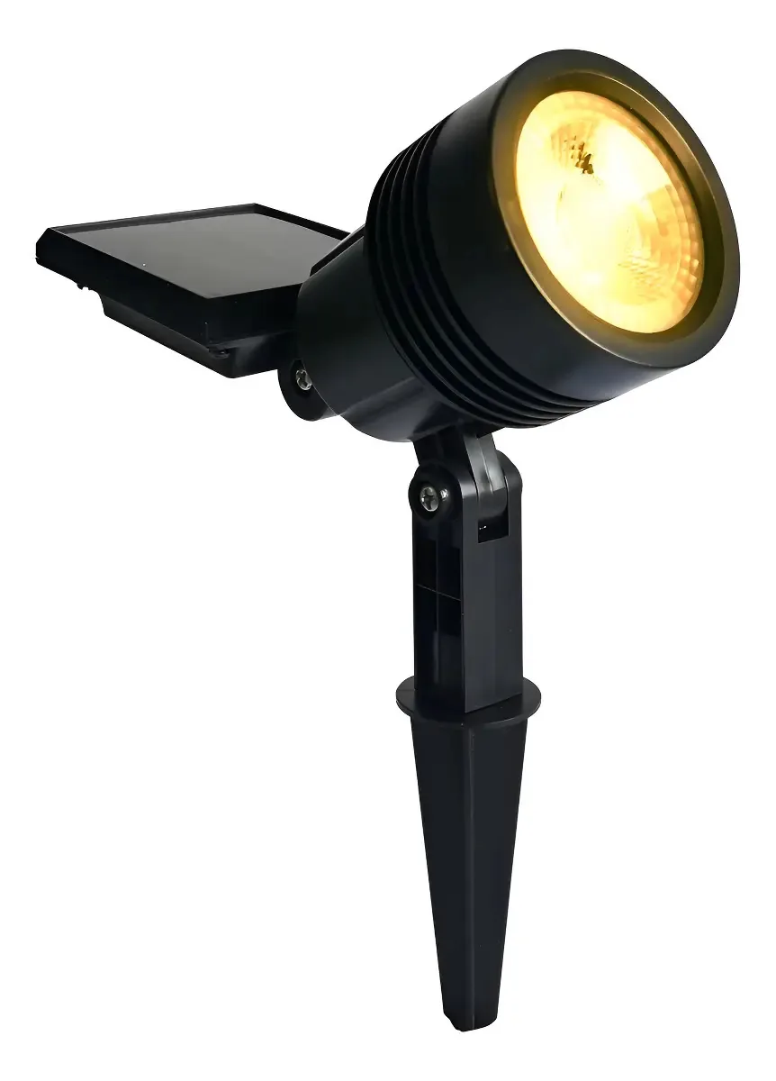Espeto Solar Jardim Spot Led Amarelo Liege Energia Solar