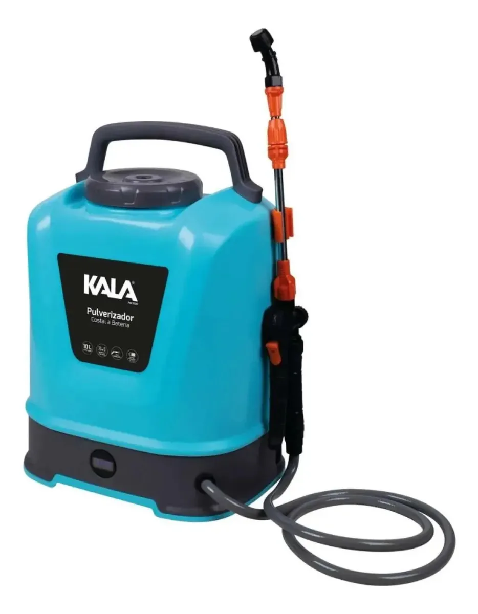 Pulverizador Costal a Bateria Kala PBK 1000 10L Bico Ajustável