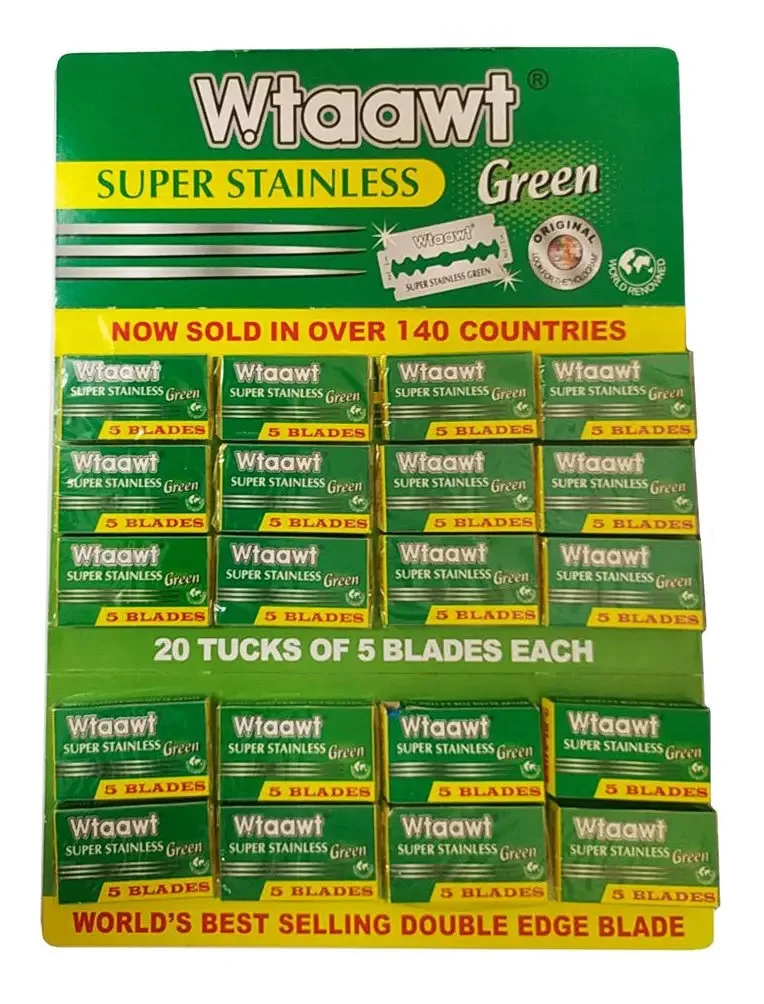 Lâminas De Aço Inoxidável 20x5 Barbear Navalha