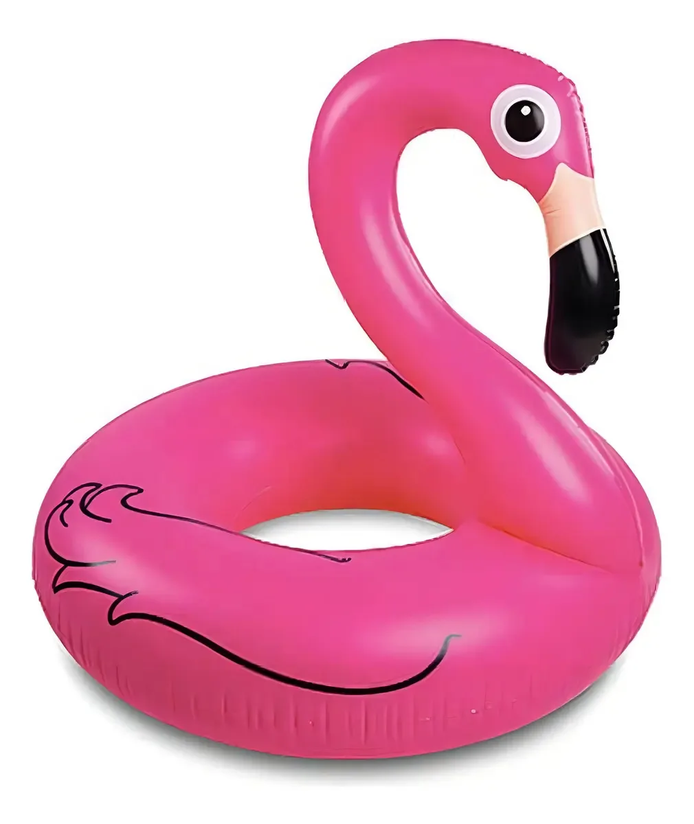 Boia Flamingo Gigante 90 Centímetros Inflável Cor Rosa