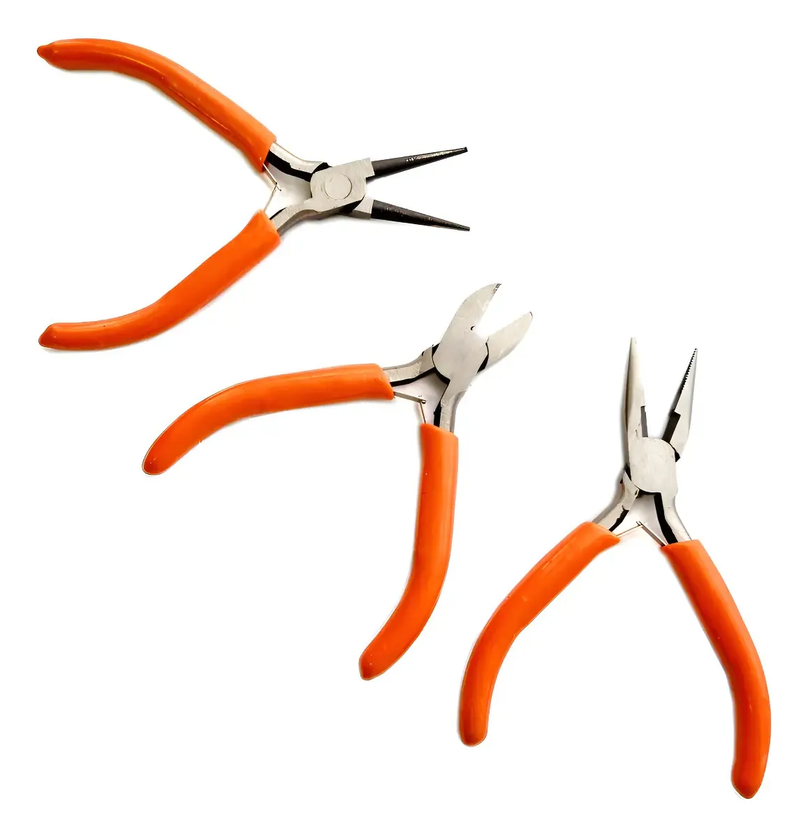 Freed Kit 3 Peças Mini Alicates Artesanato Bijuterias Aço Carbono