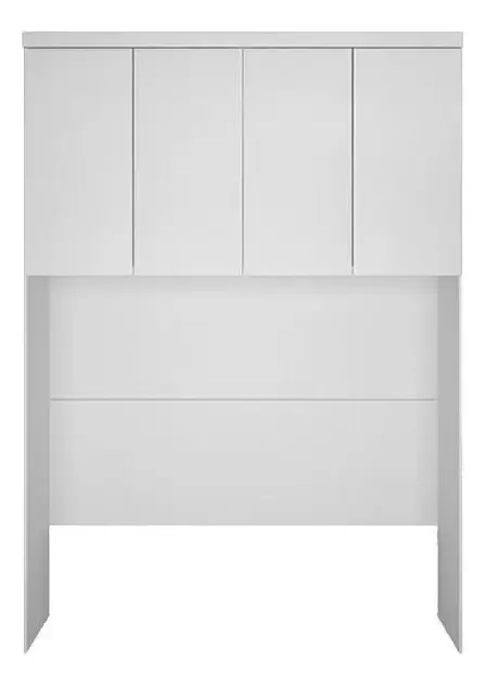 Módulo De Quarto Rizon Armário Ponte Aéreo Casal/queen 167cm Neve