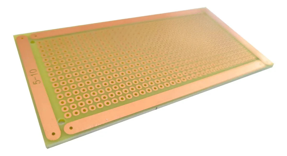 Placa De Circuito Impresso Ilhada 5x10 - Kit 5 Peças