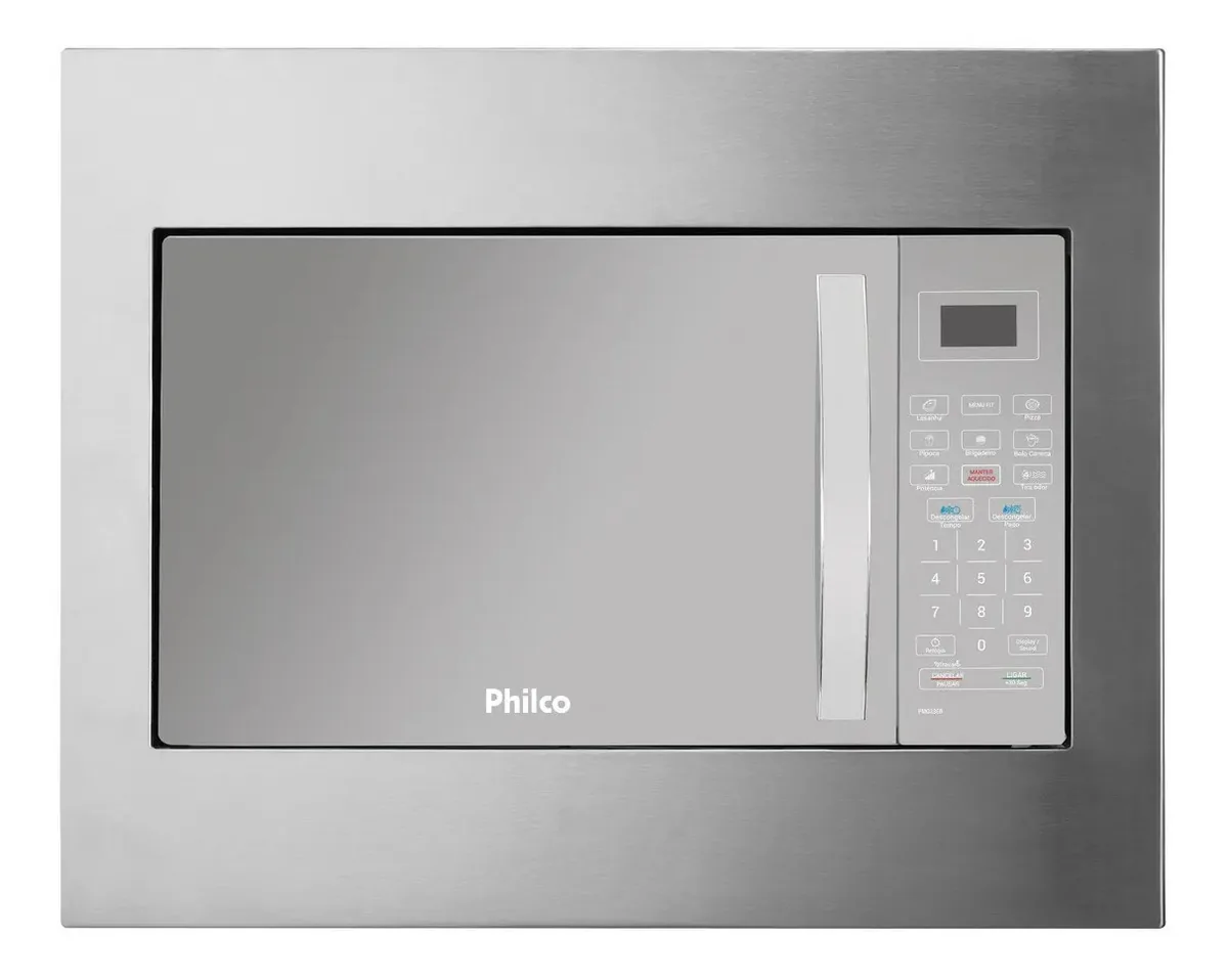 Micro-ondas Philco PMB33EB prata 32L