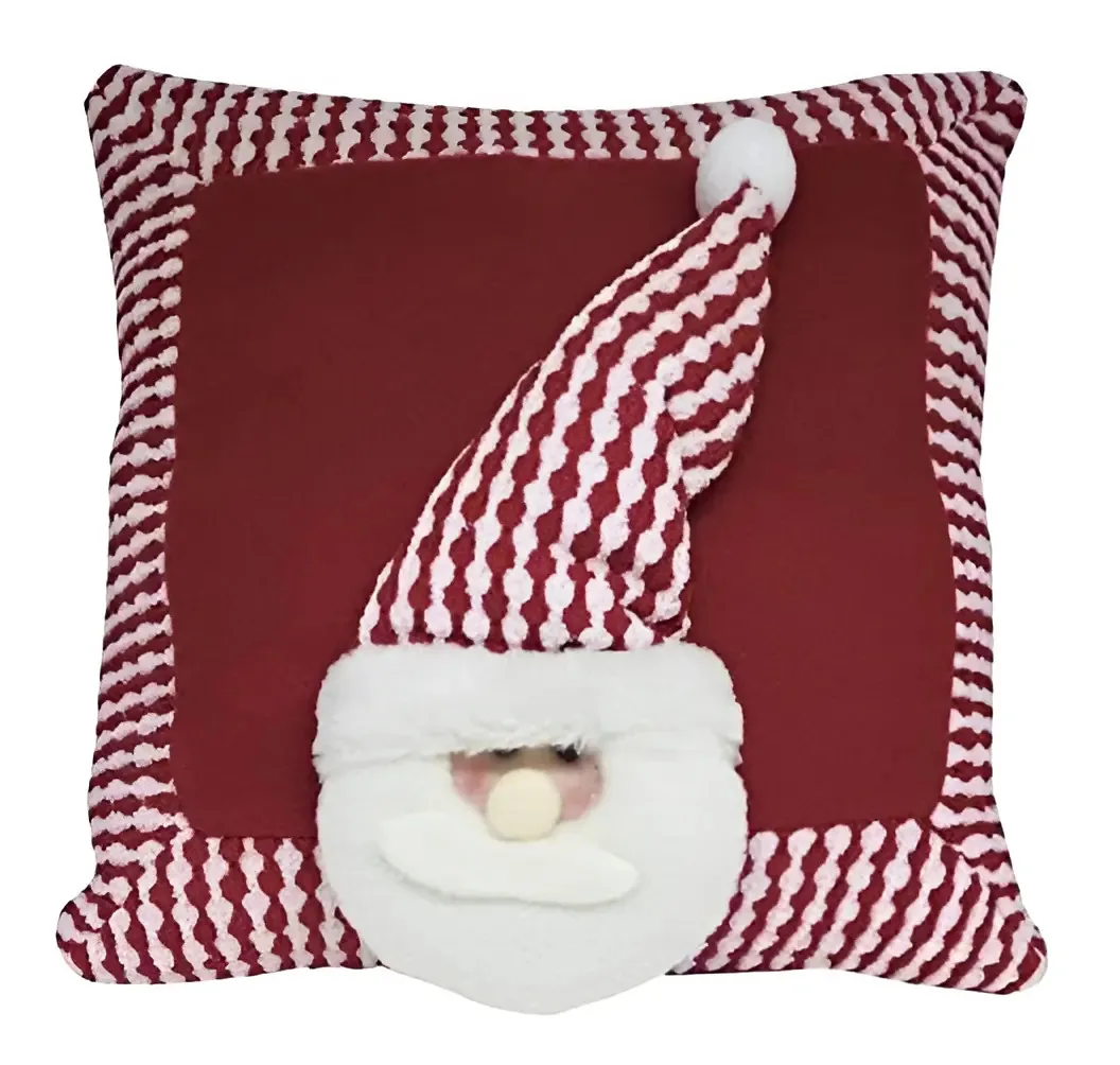 Almofada Papai Noel Xadrez 36x36 Niazitex