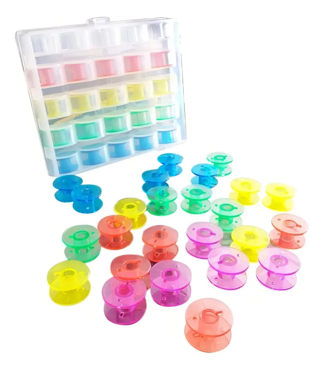 Estojo De Bobina Com 25 Bobinas Coloridas
