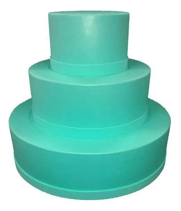 Bolo Fake Verde Agua