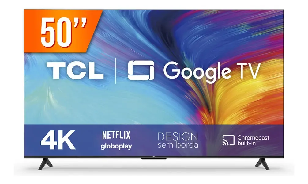 Smart Tv 50p Led Tcl 50p635 4k Uhd Google Assistant Por Voz
