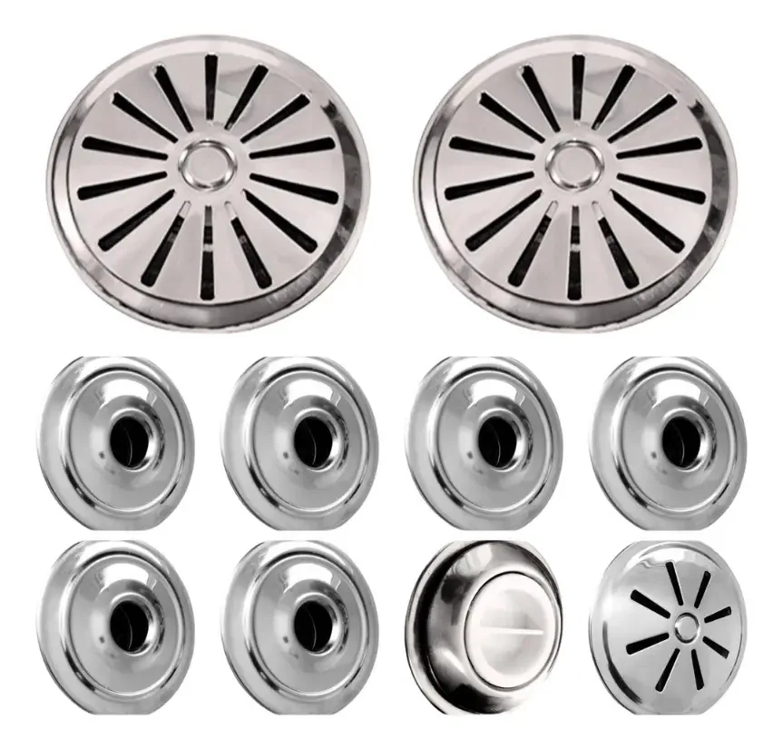 Kit Piscina Inox 304 Hisbras 2 Ralos Fundo 6 Retornos 1 Aspiração