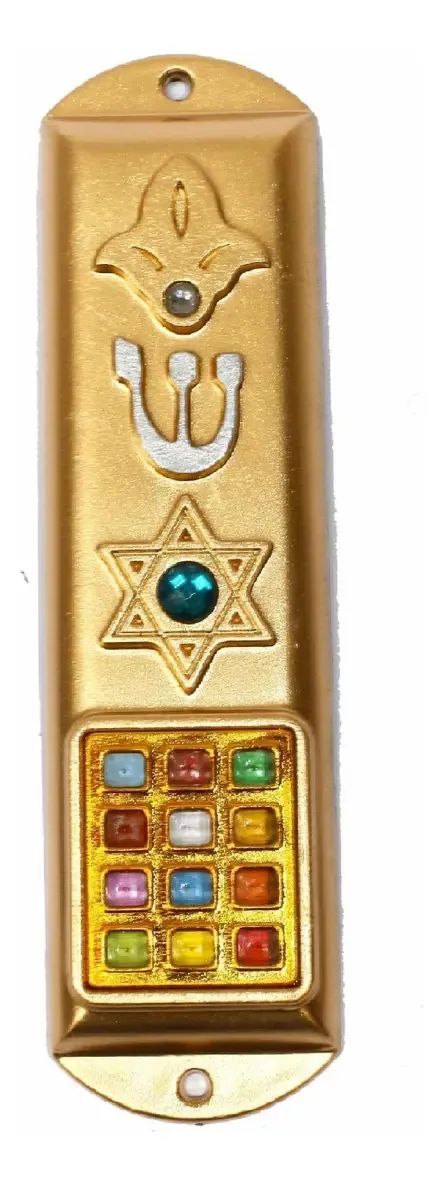 Mezuzá Judaico Luxo + Pergaminho - De Israel