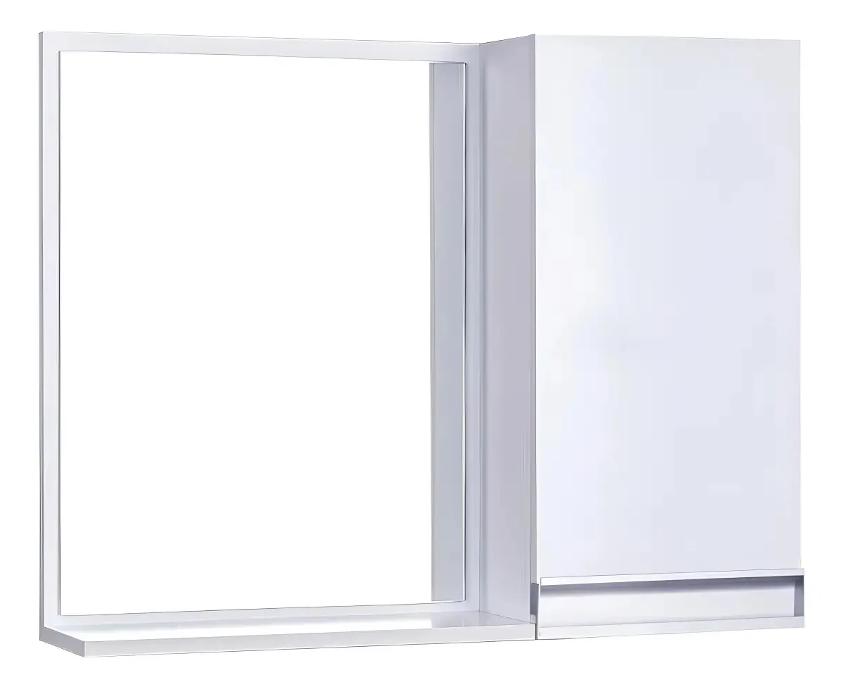 Armário de Parede para Banheiro com Espelho Branco 58x46 cm