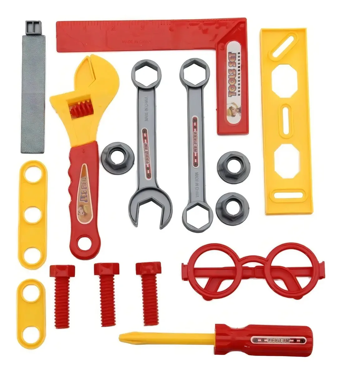 Kit Brinquedo Ferramentas Infantil Construtor Engenheiro 10