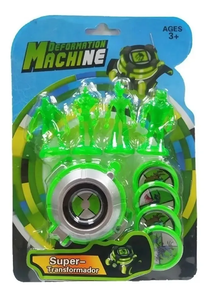 Relogio Lanca Disco Ben 10 Com Luz E Sons Brinquedo Monstros