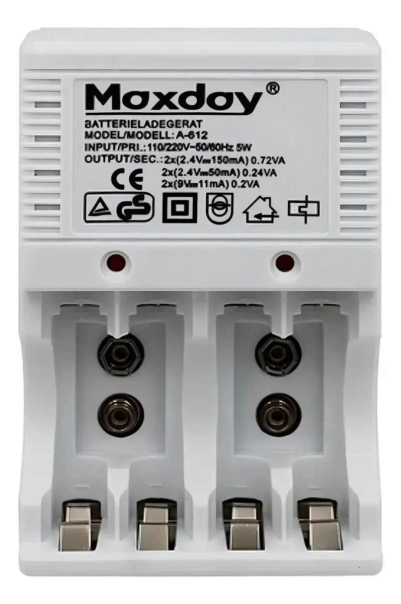 Carregador Pilha Maxday A-612