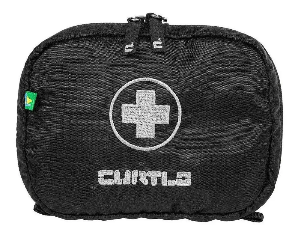 Necessaire Curtlo Kit Primeiros Socorros Pequeno Preto